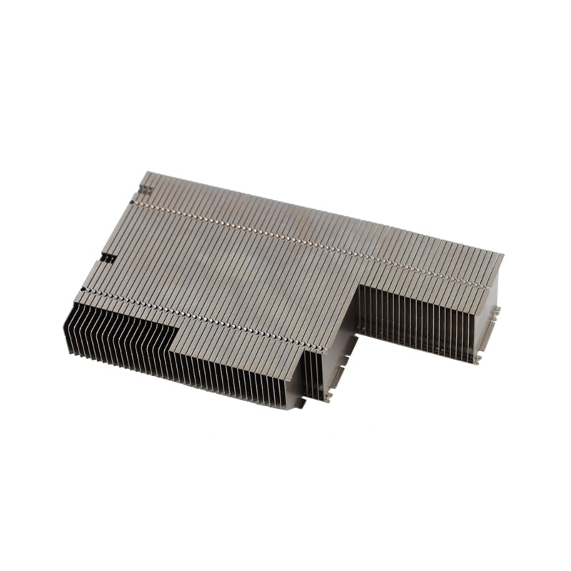 Disipador de calor de aleta apilada con estampado de aluminio 6063 6061
