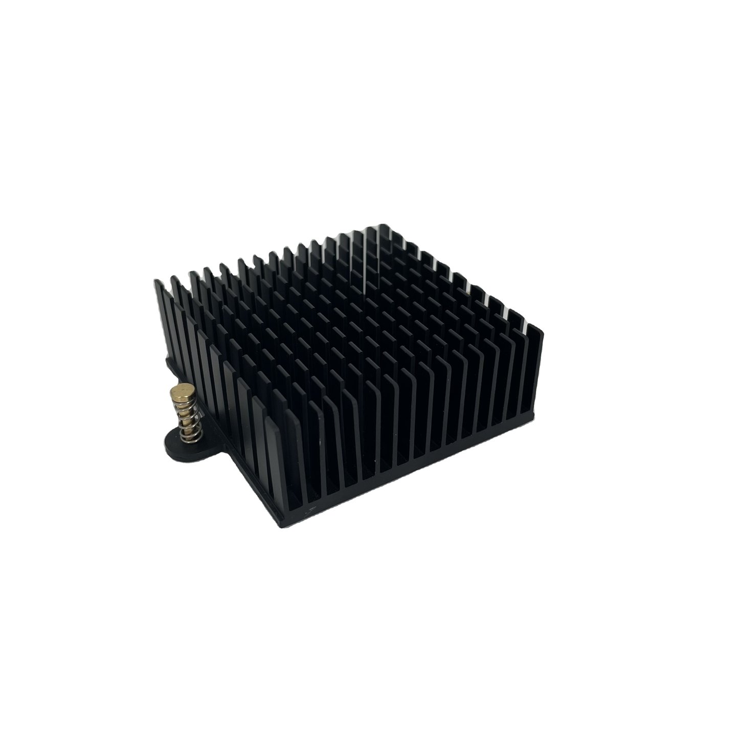 Enfriador de CPU de aluminio anodizado Disipador térmico negro con aleta de frambuesa