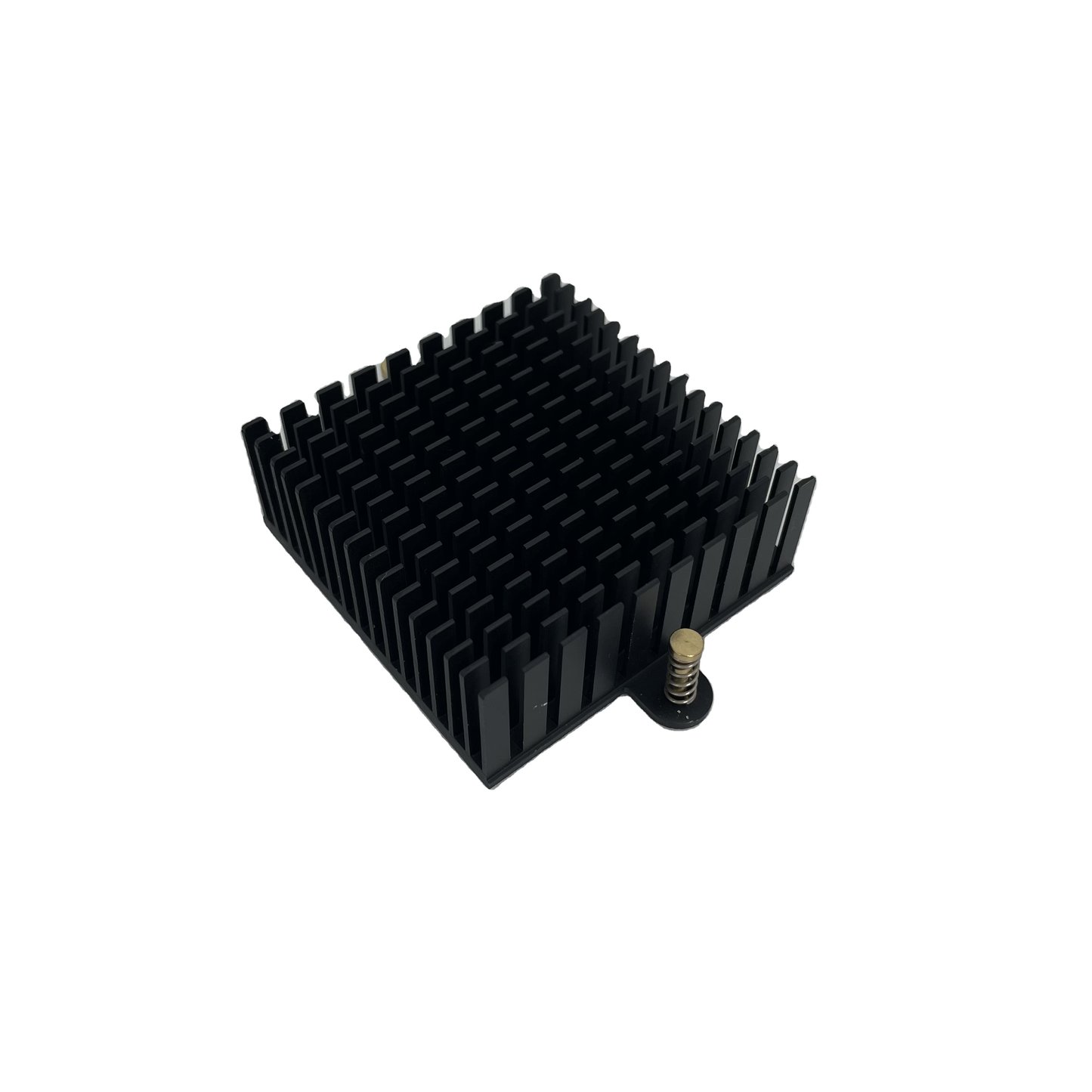 Enfriador de CPU de aluminio anodizado Disipador térmico negro con aleta de frambuesa