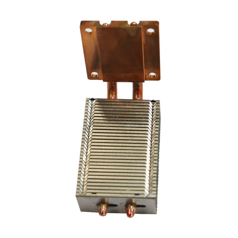Módulo de disipador de calor LED Heatpipe Cooper con aleta de cremallera de aluminio