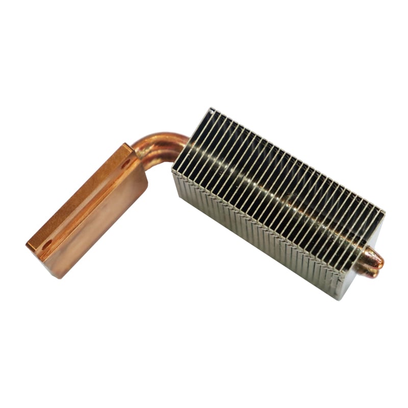 Módulo de disipador de calor LED Heatpipe Cooper con aleta de cremallera de aluminio