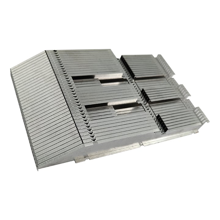 Enfriador de CPU estampado disipador de calor de aleta apilada de aluminio