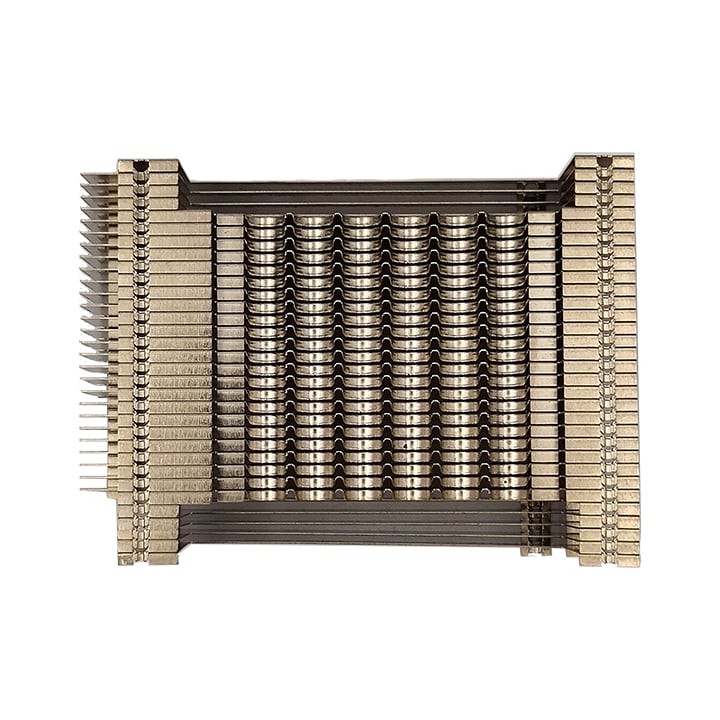 Disipadores de calor estampados de aluminio con aleta de cremallera para servidor