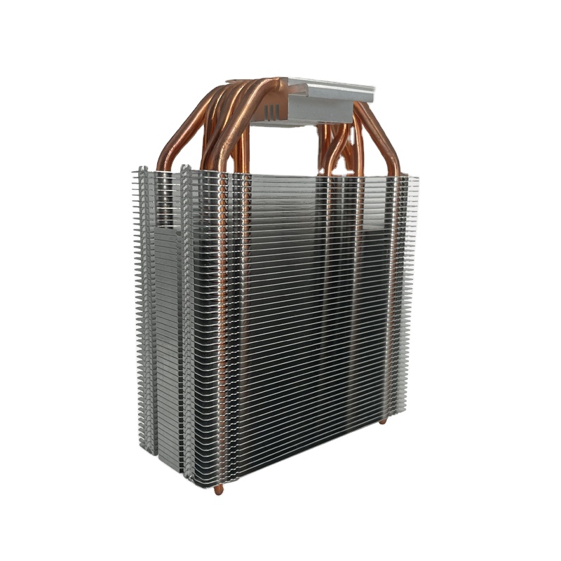 El tubo de calor de cobre de soldadura de aluminio de la aleta de sellado integra el disipador de calor