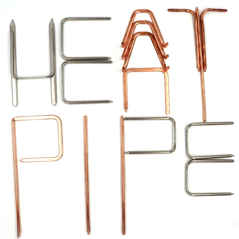 Módulo térmico Heatpipe de cobre plano antioxidante, doblado sinterizado