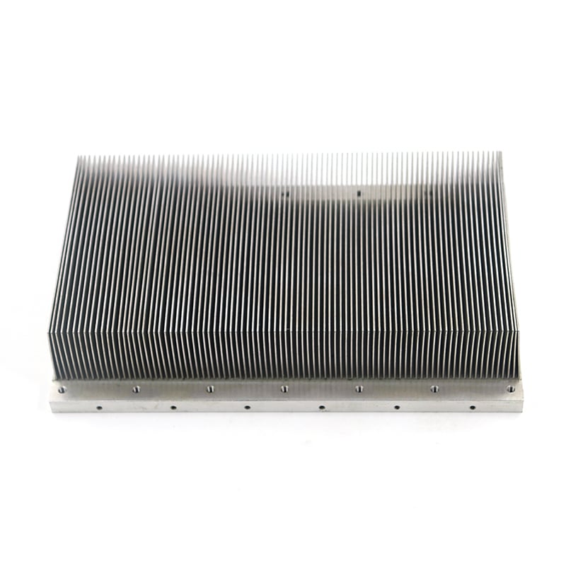 Disipador de calor de aleta raspada de aluminio térmico de mecanizado CNC