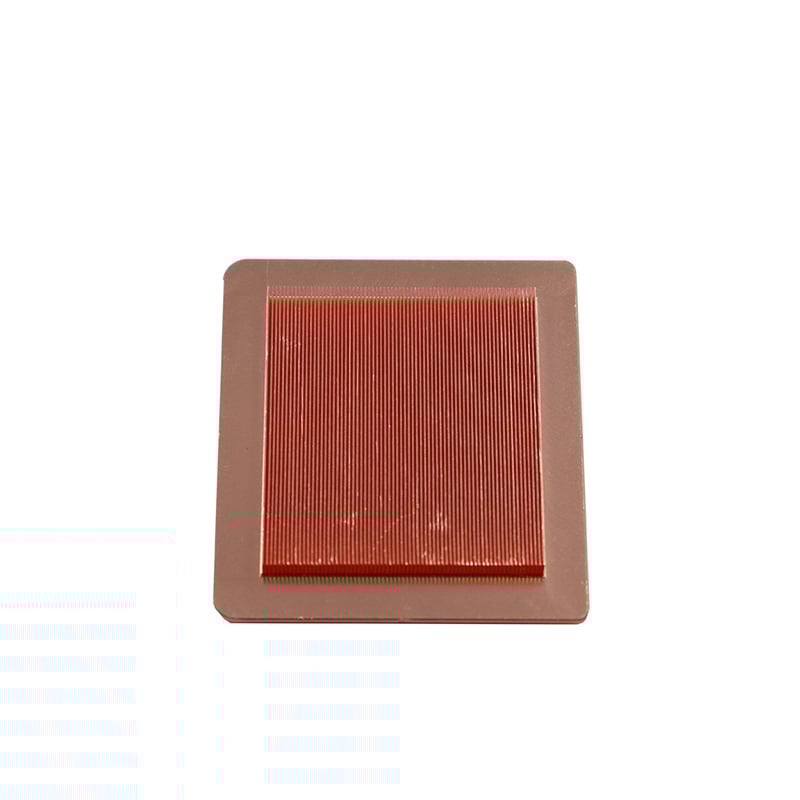 Disipador de calor de aleta de corte de cobre con dientes de pala CNC para computadora