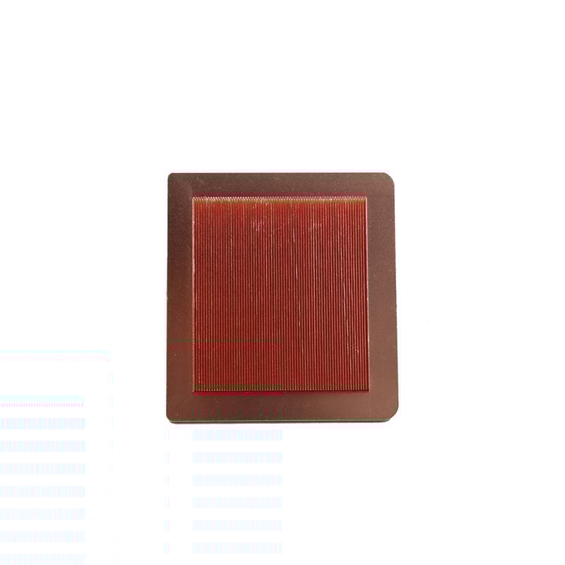 Disipador de calor de aleta de corte de cobre con dientes de pala CNC para computadora