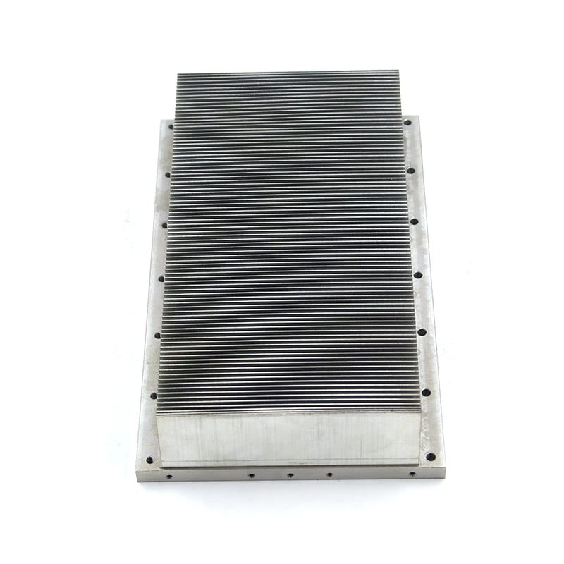 Disipador de calor de aleta raspada de aluminio térmico de mecanizado CNC