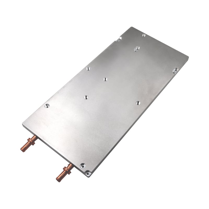 Placa fría líquida del disipador de calor de aluminio del Heatpipe de cobre refrigerado por agua