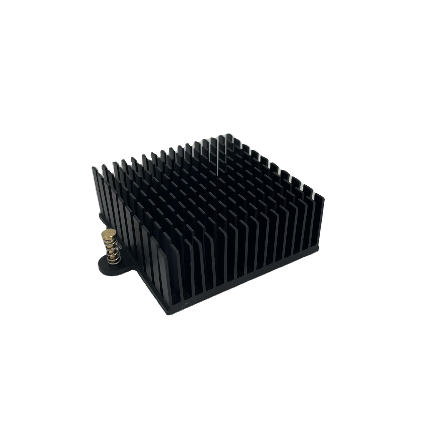 Enfriador de CPU de aluminio anodizado Disipador térmico negro con aleta de frambuesa