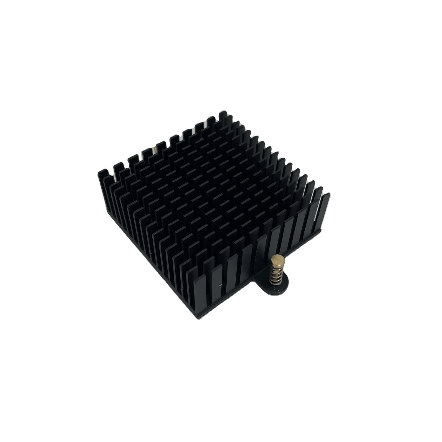 Enfriador de CPU de aluminio anodizado Disipador térmico negro con aleta de frambuesa