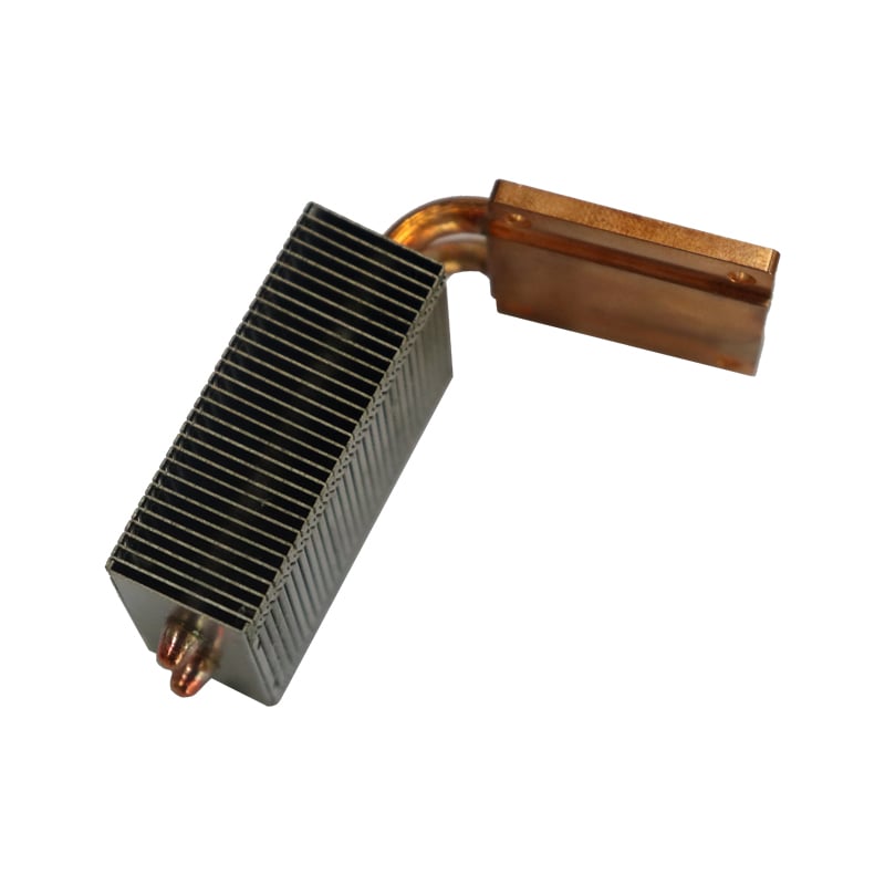 Módulo de disipador de calor LED Heatpipe Cooper con aleta de cremallera de aluminio
