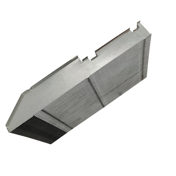 Enfriador de CPU estampado disipador de calor de aleta apilada de aluminio