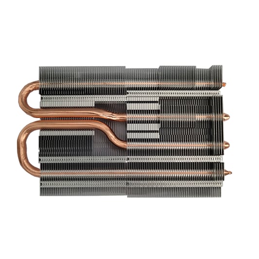 Tubo de calor de cobre que sella el disipador de calor de aluminio de la aleta de la cremallera para la CPU