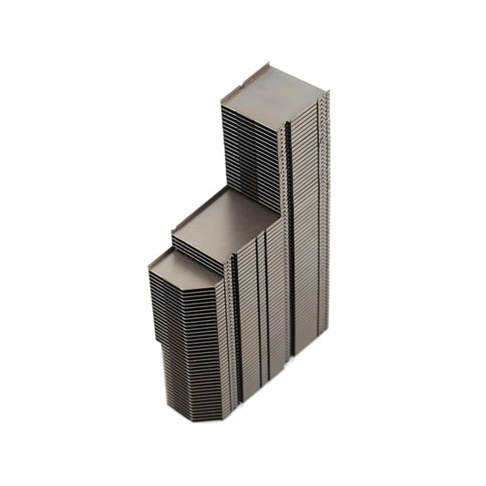 Disipador de calor de aleta apilada con estampado de aluminio 6063 6061