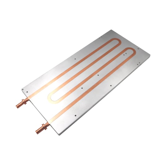 Placa fría líquida del disipador de calor de aluminio del Heatpipe de cobre refrigerado por agua