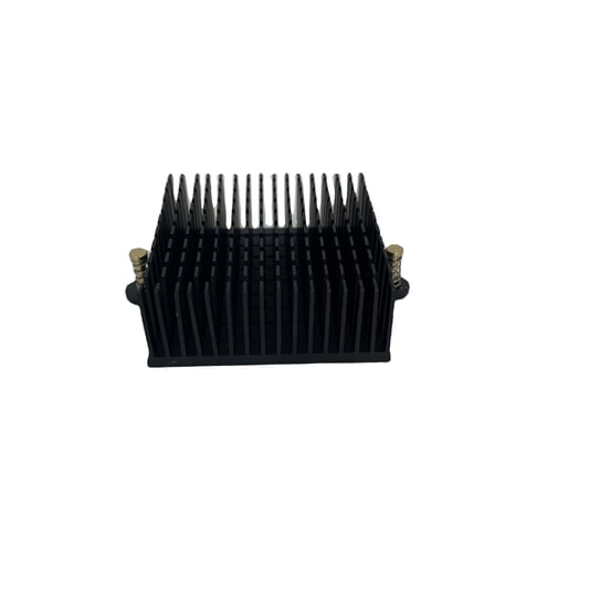 Enfriador de CPU de aluminio anodizado Disipador térmico negro con aleta de frambuesa
