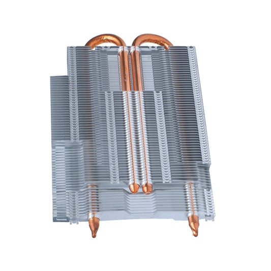 Heatpipe de cobre que sella el disipador de calor de la soldadura de aleta de la hebilla para los servidores