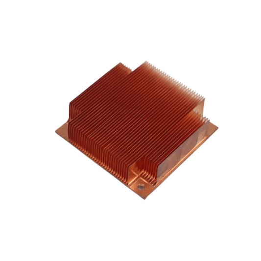 Disipador de calor raspado con aleta de cobre, mecanizado CNC, inversor de alta potencia
