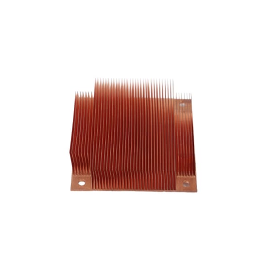 Disipador de calor raspado con aleta de cobre, mecanizado CNC, inversor de alta potencia
