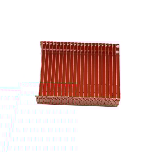 Disipador de calor estampado con aleta de hebilla de cobre del inversor solar