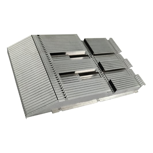 Enfriador de CPU estampado disipador de calor de aleta apilada de aluminio
