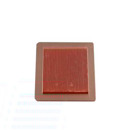 Disipador de calor de aleta de corte de cobre con dientes de pala CNC para computadora