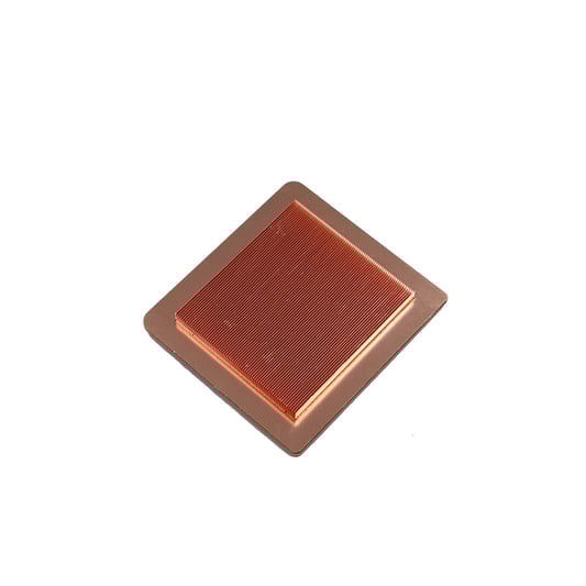 Disipador de calor de aleta de corte de cobre con dientes de pala CNC para computadora