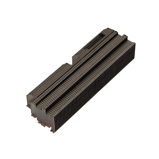 Disipador de calor de aleta de cremallera de aluminio estampado de enfriamiento de CPU